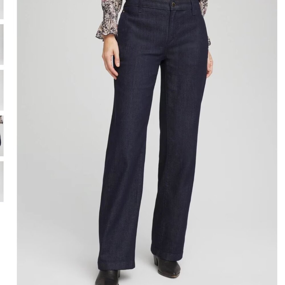 Chico's High-rise Trouser Jeans. Size 2R. Cedar Rinse. NWT!